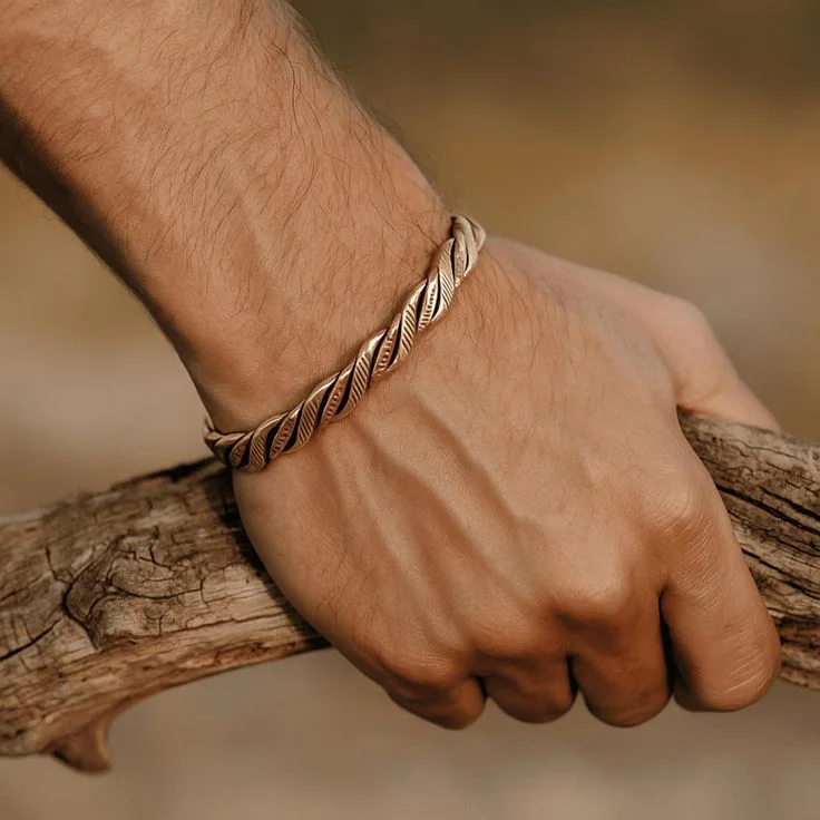 Bracelet Homme en Cuivre – Luxe et Sophistication