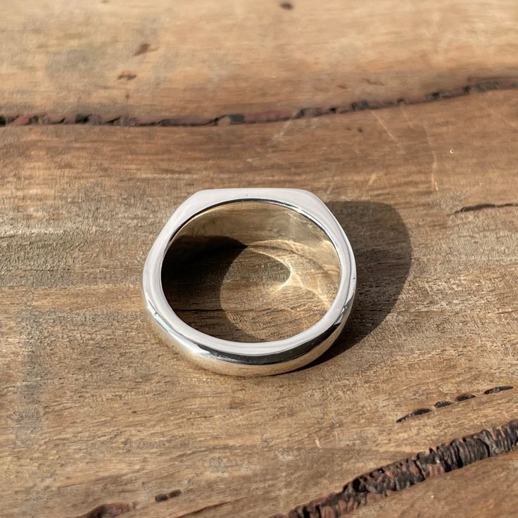 Bague Carrée en Argent 925 – Élégance Minimaliste pour Homme & Femme