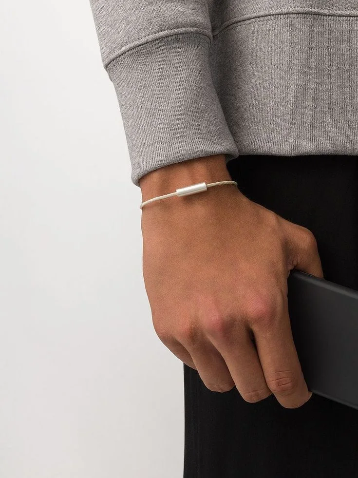 Bracelet en argent élégant pour homme