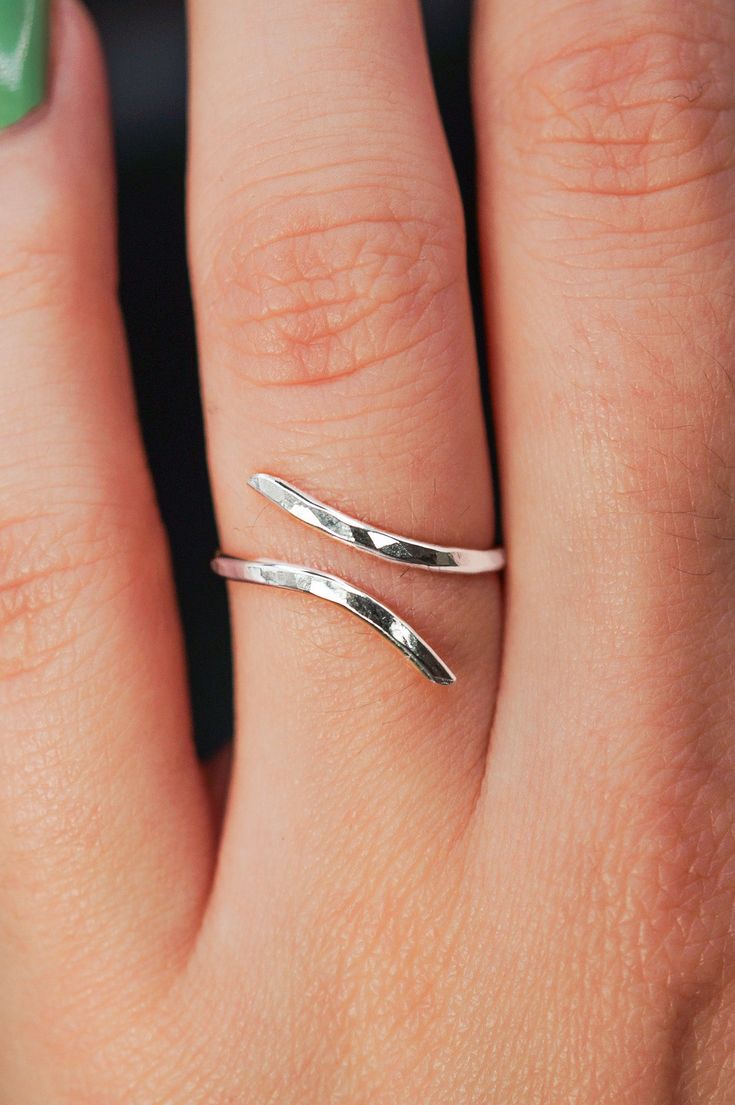 Bague Ouverte en Argent 925 – Élégance Minimaliste ✨