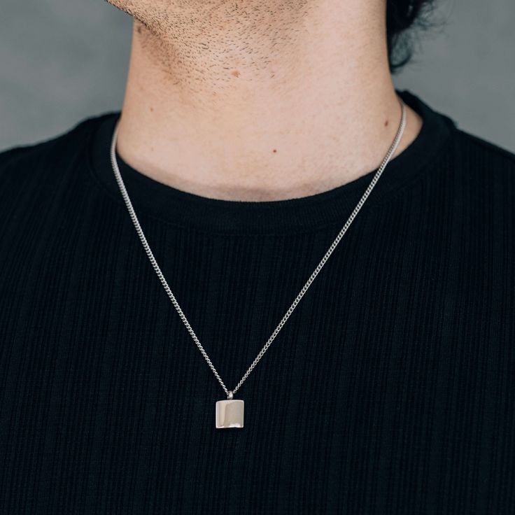 Collier Homme en Argent 925 Pur – Élégance Minimaliste ✨