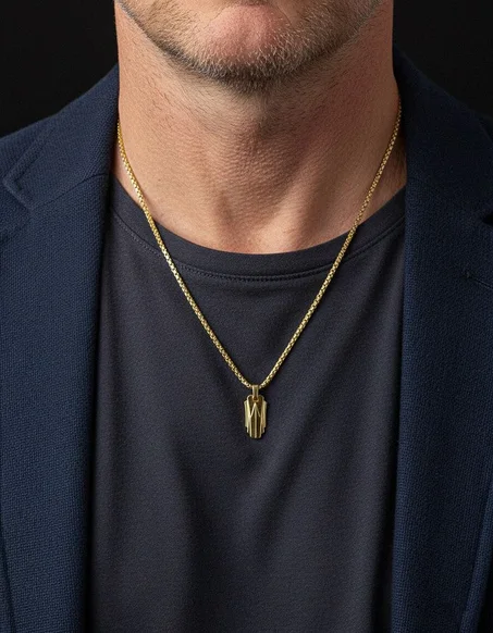 Chaîne Fantaisie en Cuivre – Élégance Intemporelle