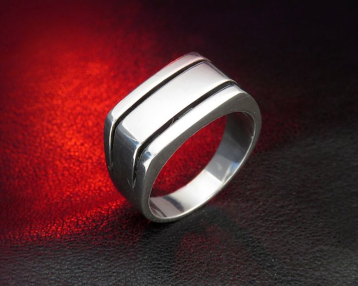 Bague en Argent 925 Pur – Élégance Rare et Style Unique pour Homme ✨💍