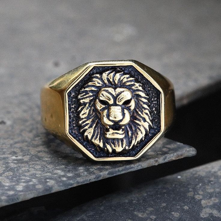 Bague Lion en Cuivre – Puissance et Élégance pour Homme
