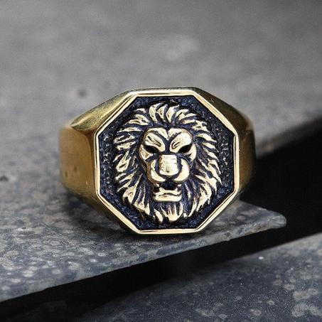 Bague Lion en Cuivre – Puissance et Élégance pour Homme