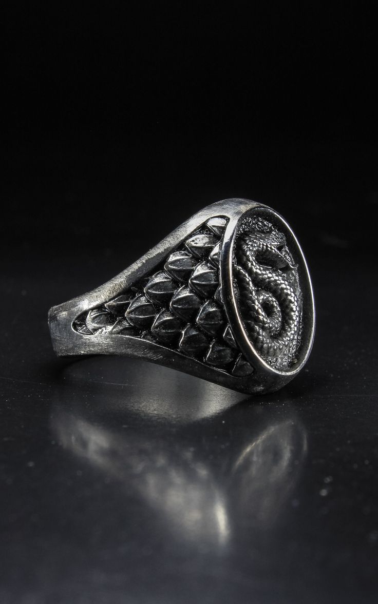 Bague Serpent en Argent 925 Pur – Un Bijou de Puissance et de Raffinement
