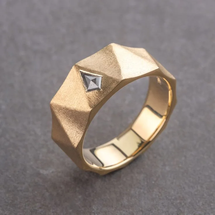 Bague Homme en Cuivre avec Pierre – Élégance et Caractère