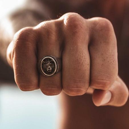 Bague Lion en Argent 925 Pur – Symbole de Force et d'Élégance