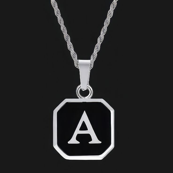Chaîne en Argent 925 avec Pendentif Lettre Personnalisée – Élégance et Signification