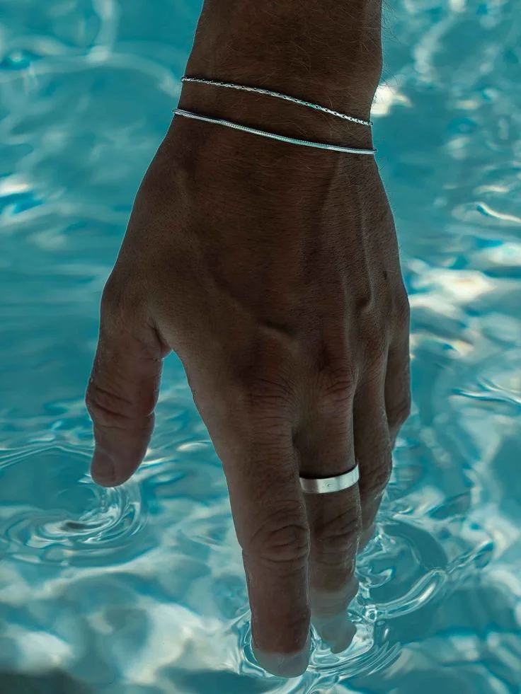 Ensemble bracelet et bague en argent – Élégance signée Maison Daij