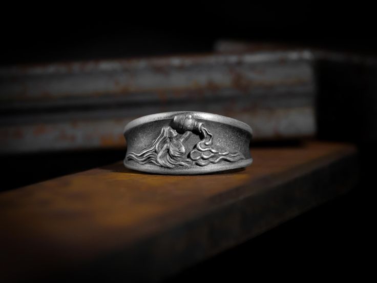 Bague Verseau en Argent 925 – Élégance et Symbolisme Astrologique