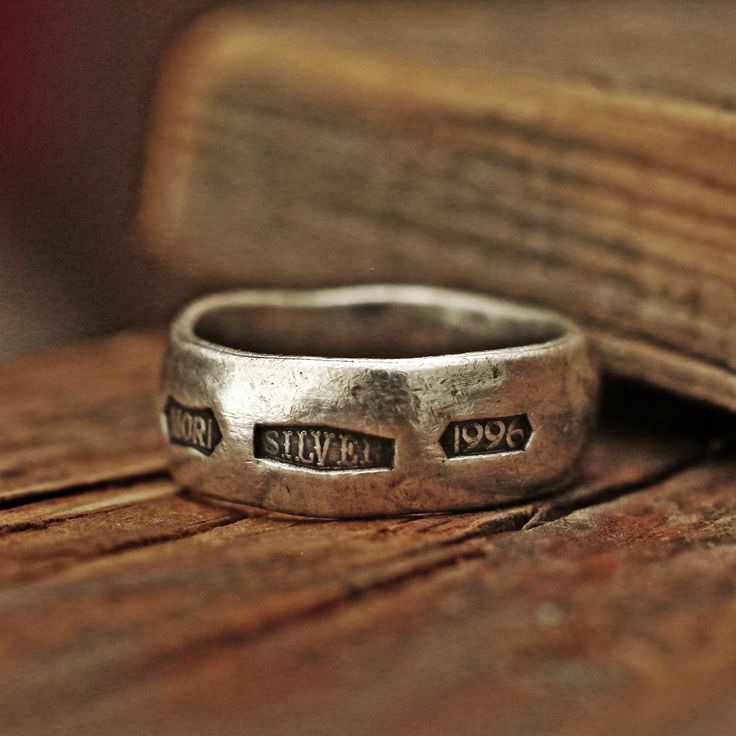 Bague en Argent 925 Gravée à la Main – Un Bijou Unique et Authentique