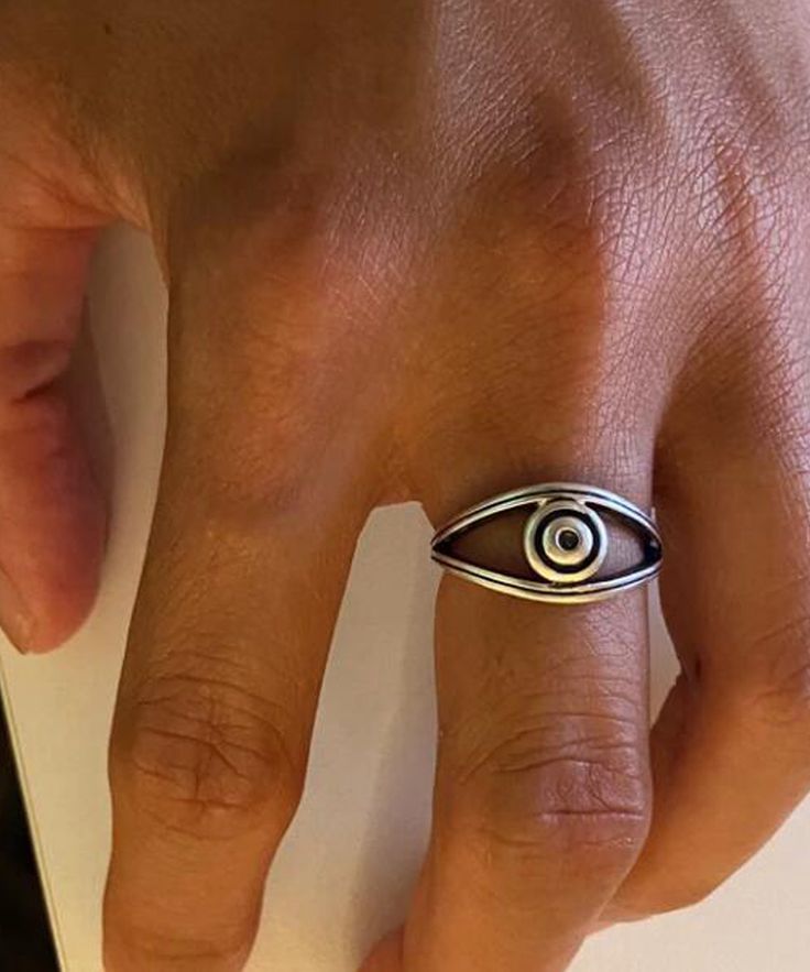 Bague en Argent 925 avec Design Œil – Protection et Élégance