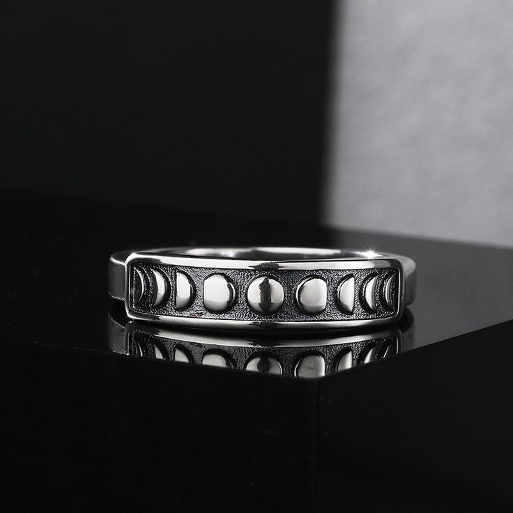 Bague Lune en Argent 925 pour Femme – Élégance et Mystère