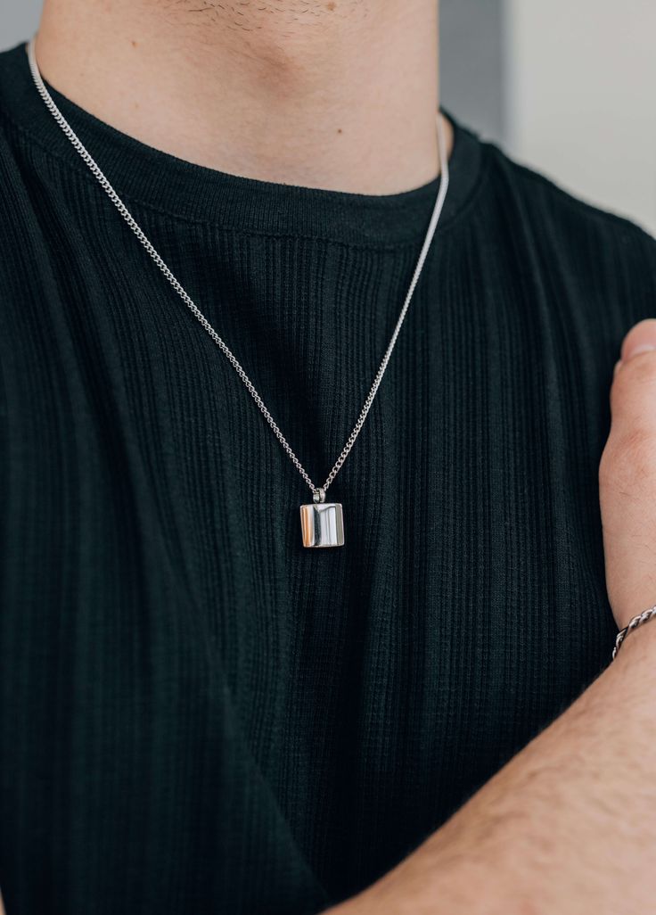 Collier Homme en Argent 925 Pur – Élégance Minimaliste ✨