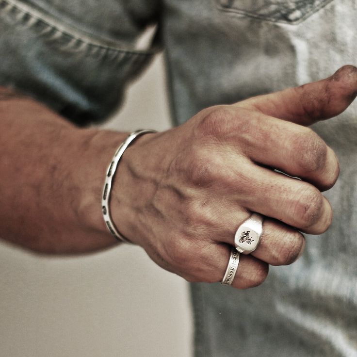 Pack Homme en Argent 925 Pur – Bracelet et Deux Bagues Élégantes