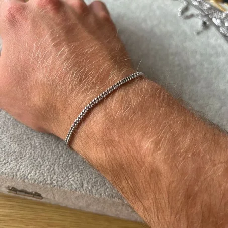 Bracelet pour homme en argent – Élégance intemporelle
