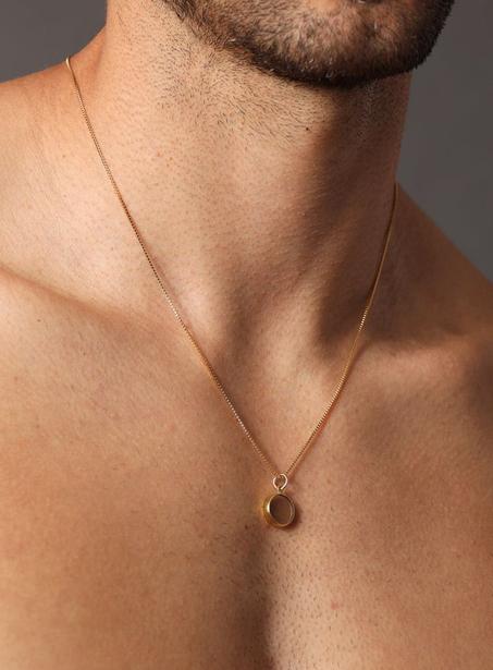 Collier en Cuivre avec Pierre Quartz Fumé pour Homme – Élégance et Énergie Naturelle