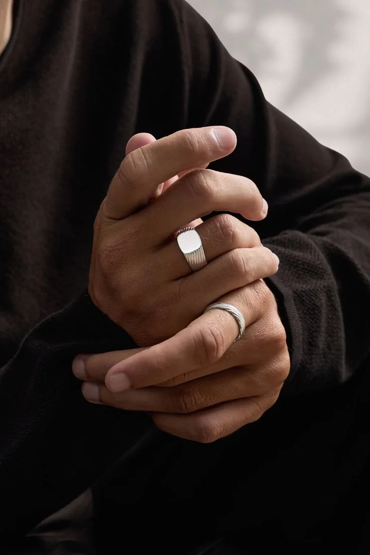 Bague en Argent pour Homme – Élégance et Caractère