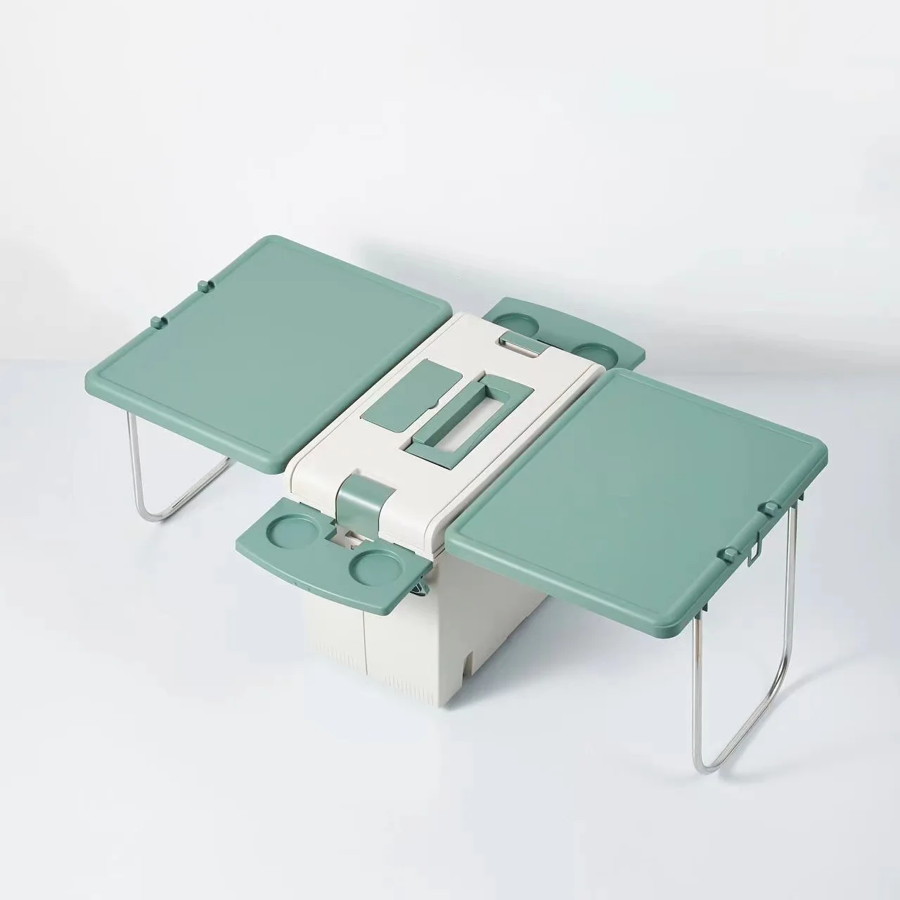 طاولة تخييم عازلة للحرارة 2 في 1 – طاولة + عازل للحرارة قابل للطي!