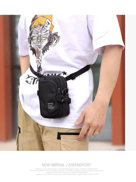 حقيبة كتف صغيرة متعددة الجيوب مقاومة للماء – عملية وأنيقة للسفر والاستخدام اليومي