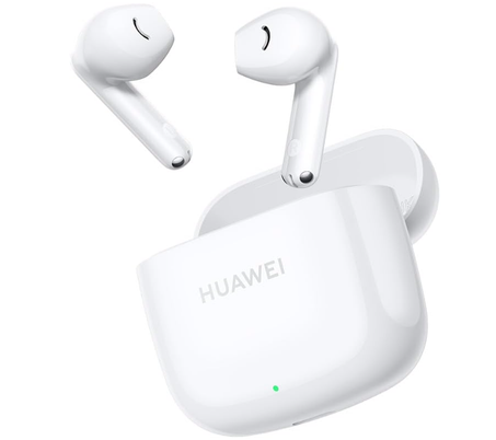 هواوي سماعة اذن لاسلكية فري بادز اس اي 2، بلوتوث 5.3، عمر بطارية 40 ساعة، تشغيل الموسيقى 3 ساعات بشحنة 10 دقائق، صغيرة ومريحة، مقاومة للغبار والرذاذ IP54، ابيض، داخل الأذن