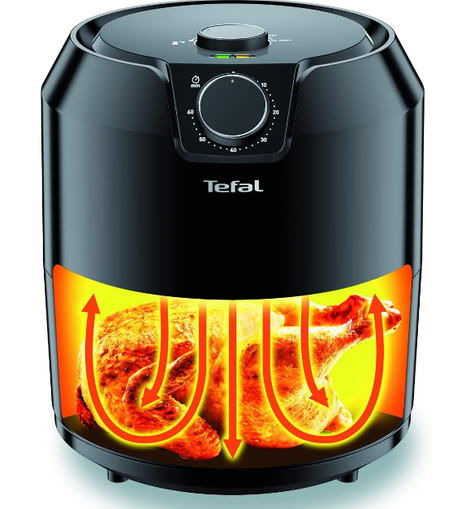 المقلاة الهوائية بدون زيت من تيفال، سعة 4.2 لتر، موديل EY201827، اللون اسود، 4.2 لتر، 1500.0 واط، 4.2 ليتر