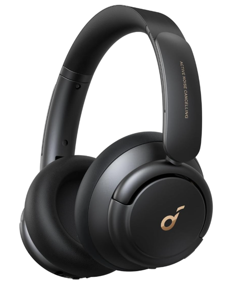 سماعة راس بلوتوث ساوند كور لايف Q30 من انكر بخاصية الغاء الضوضاء النشطة مع اوضاع متعددة وصوت عالي الدقة ووقت تشغيل يدوم لمدة 40 ساعة وشحن سريع ووسائد اذن لينة ومخصصة للسفر، فوق الاذن، أسود