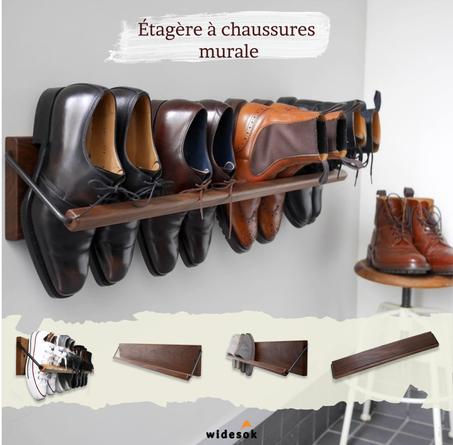 étagère à chaussures murale