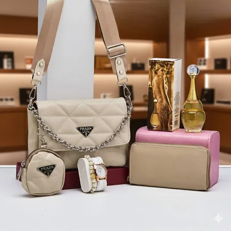 طقم إكسسوارات نسائي فاخر – 6 قطع متكاملة