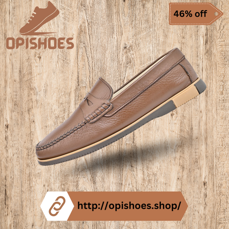 Mocassin homme en cuir Marron – YR75