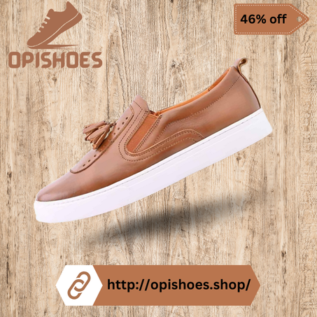 Mocassin homme en cuir gold – YR69