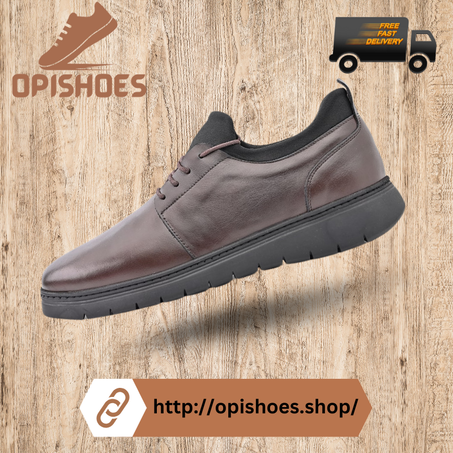 Chaussures de ville derbies Confort En Cuir Marron – YR70