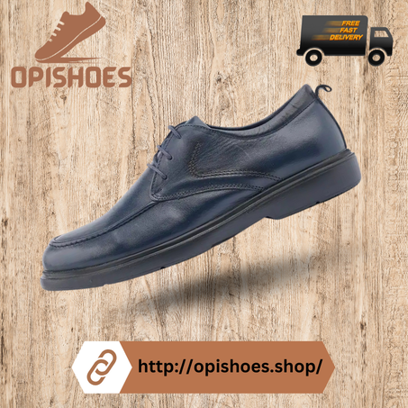 Chaussures homme en cuir tendance Bleu – YR114