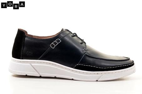 Chaussure de ville noir blanc 010