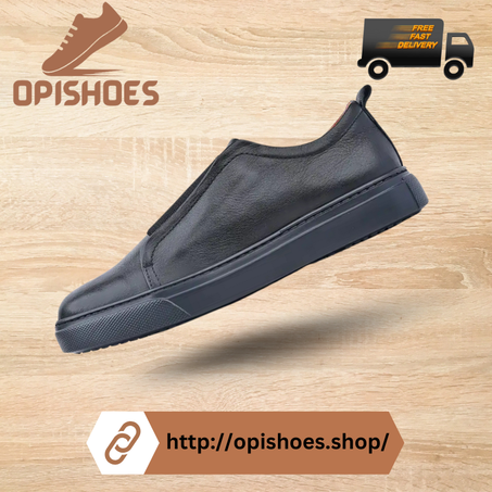 Basket homme S-EVA en cuir noir – YR98