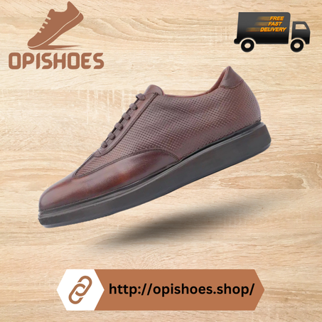 Basket Homme en Cuir MARRON - Luxe et Confort – YR126