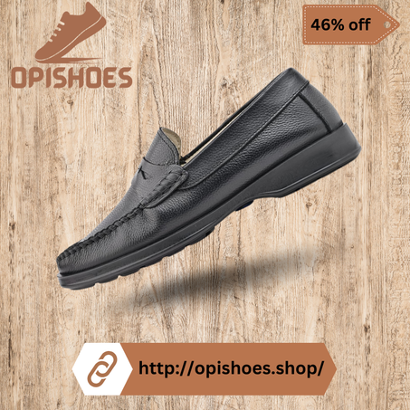 Mocassin Luxe en cuir Noir – YR79