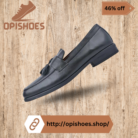 Chaussure en cuir noir haut de gamme haut de gamme – YR90