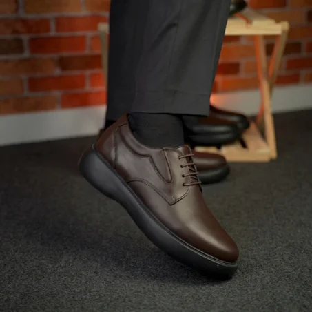 Chaussures Derby en Cuir Véritable – Confort Médical & Élégance Classique 045