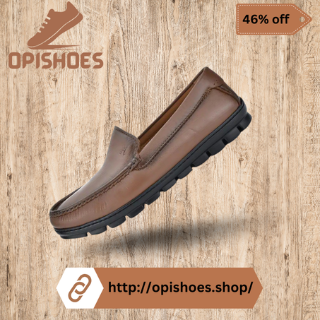 MOCASSIN POUR HOMME, CUIR VRAI, YR83