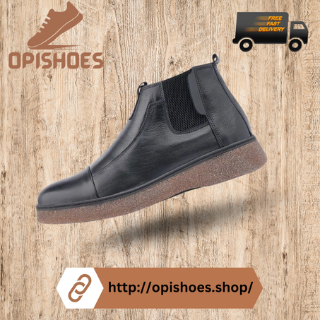 Bottine homme cuir noir  – YR115