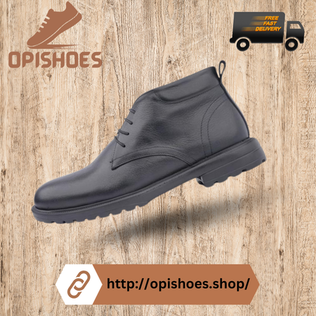 Boots Homme en cuir noir – YR109