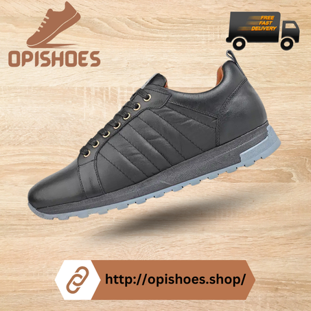 Espadrille opiyane en cuir NOIR – YR80