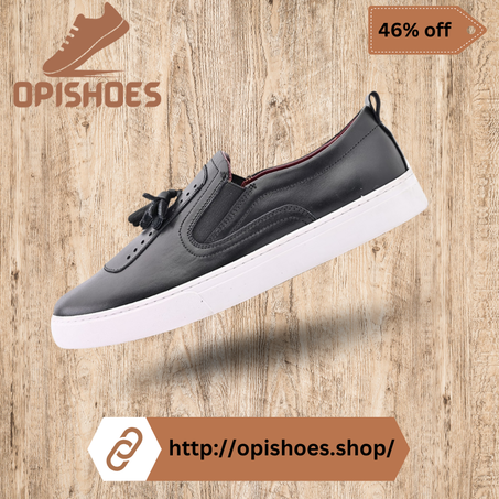 Mocassin homme en cuir Noir – YR69