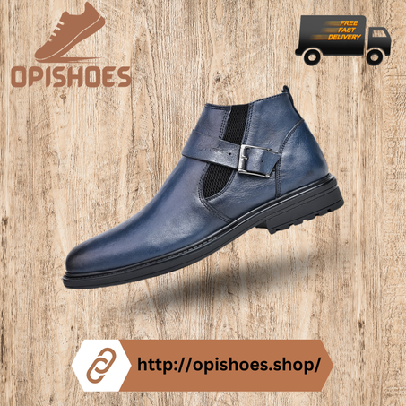 Mini Bottine cuir YR58-Bleu