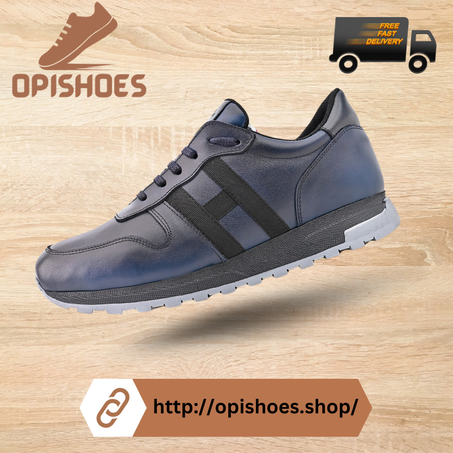 Espadrilles en cuir – YR66 Bleu