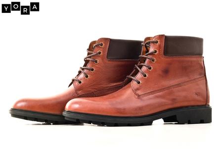 Bottine en cuir taba 310