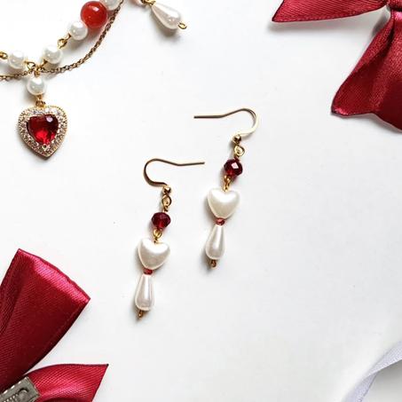 Red Liana earrings