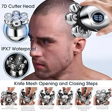 5 in 1 face and head shaver